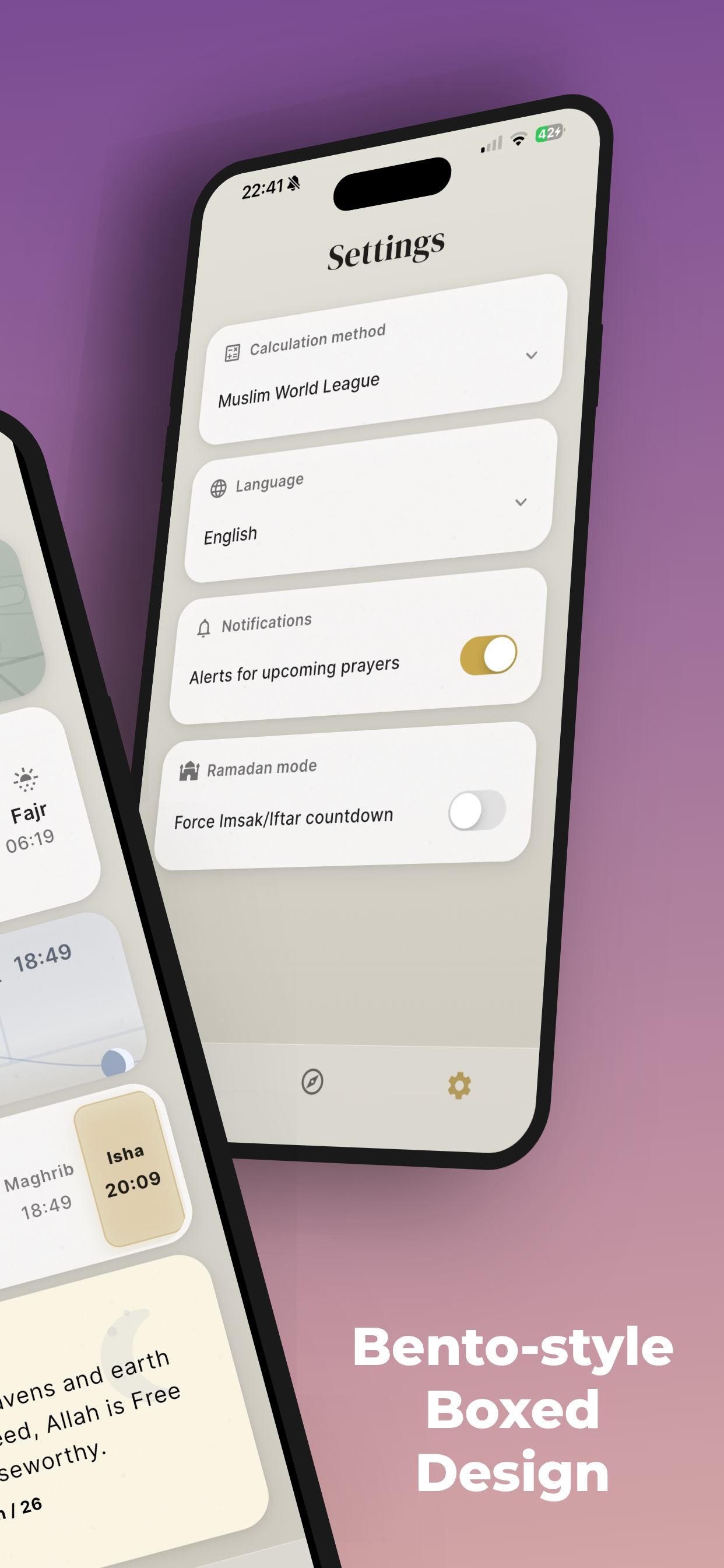 Qamer notifications settings screenshot